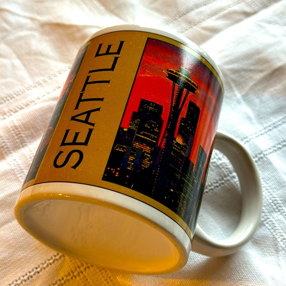 Seattle Mug Sleepless In Seattle Vintage Mug Home Decor drink and bar coffee